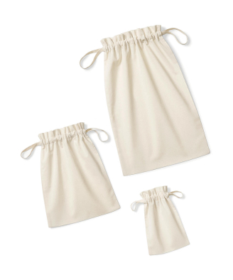 Väska Westford Mill Organic Cotton Drawcord Bag 63228 | Swedishmerch