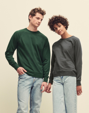 Sweatshirt Fruit of the Loom Ladies Lightweight Raglan Sweat 22901 | Swedishmerch