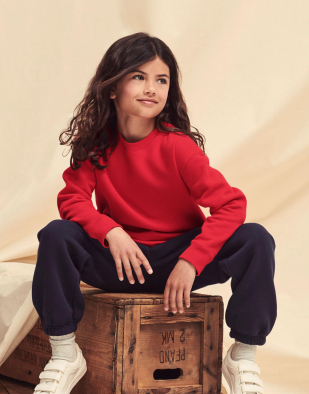 Sweatshirt Fruit of the Loom Kids Premium Set-In Sweat 28601 | Swedishmerch